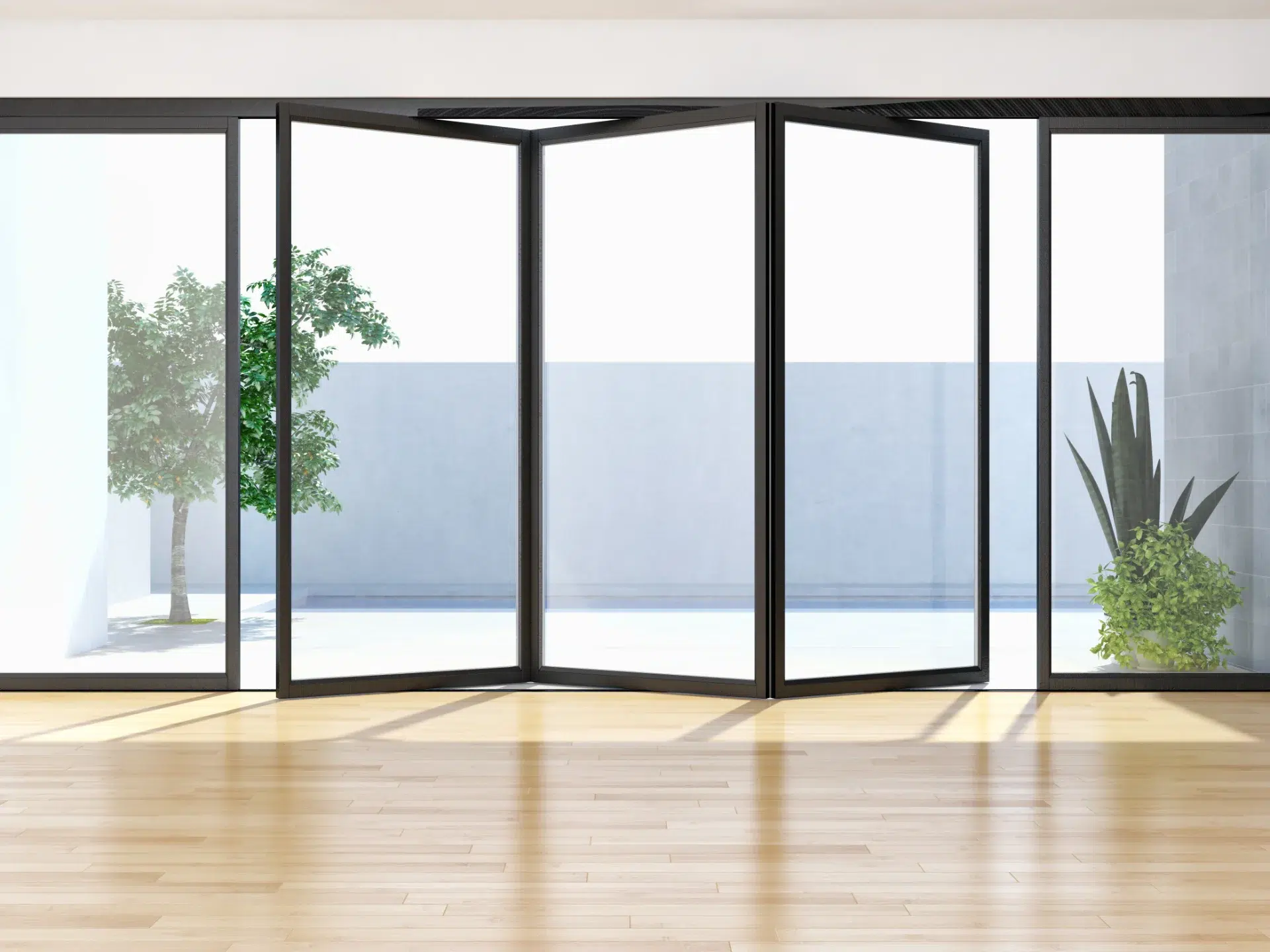 VLX 100 Bifold / Folding Door in San Antonio, TX | Lightwell Windows San Antonio - detail 1
