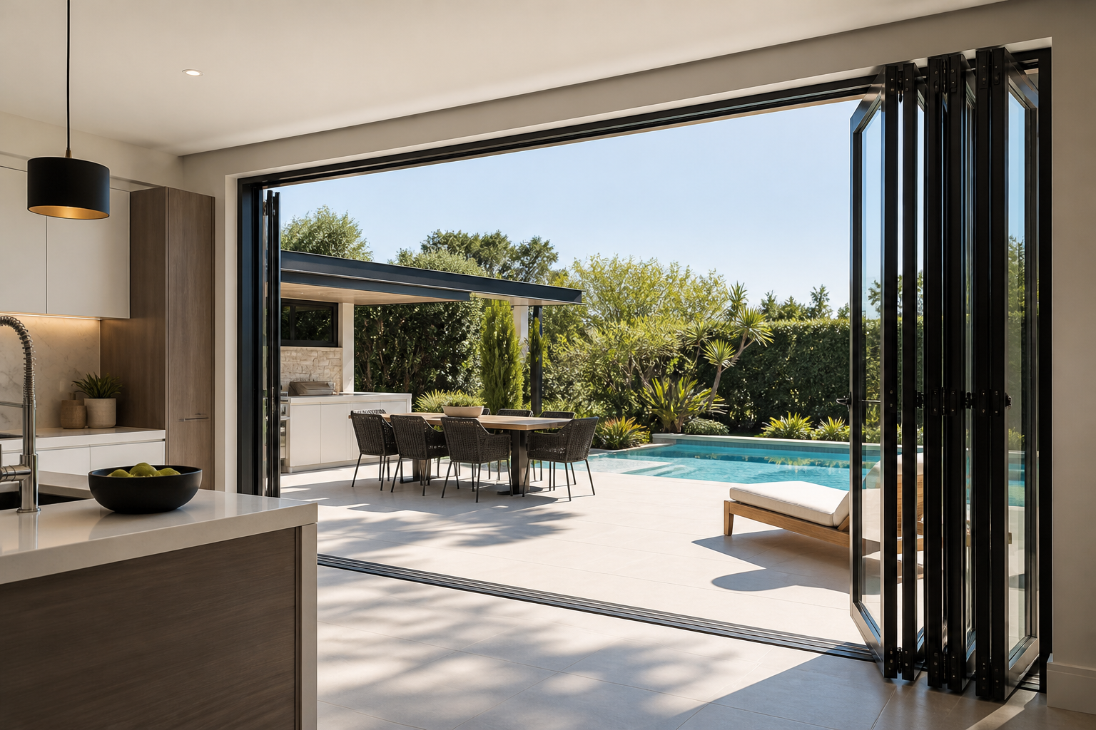 VLX 100 Bifold / Folding Door in San Antonio, TX | Lightwell Windows San Antonio - detail 4