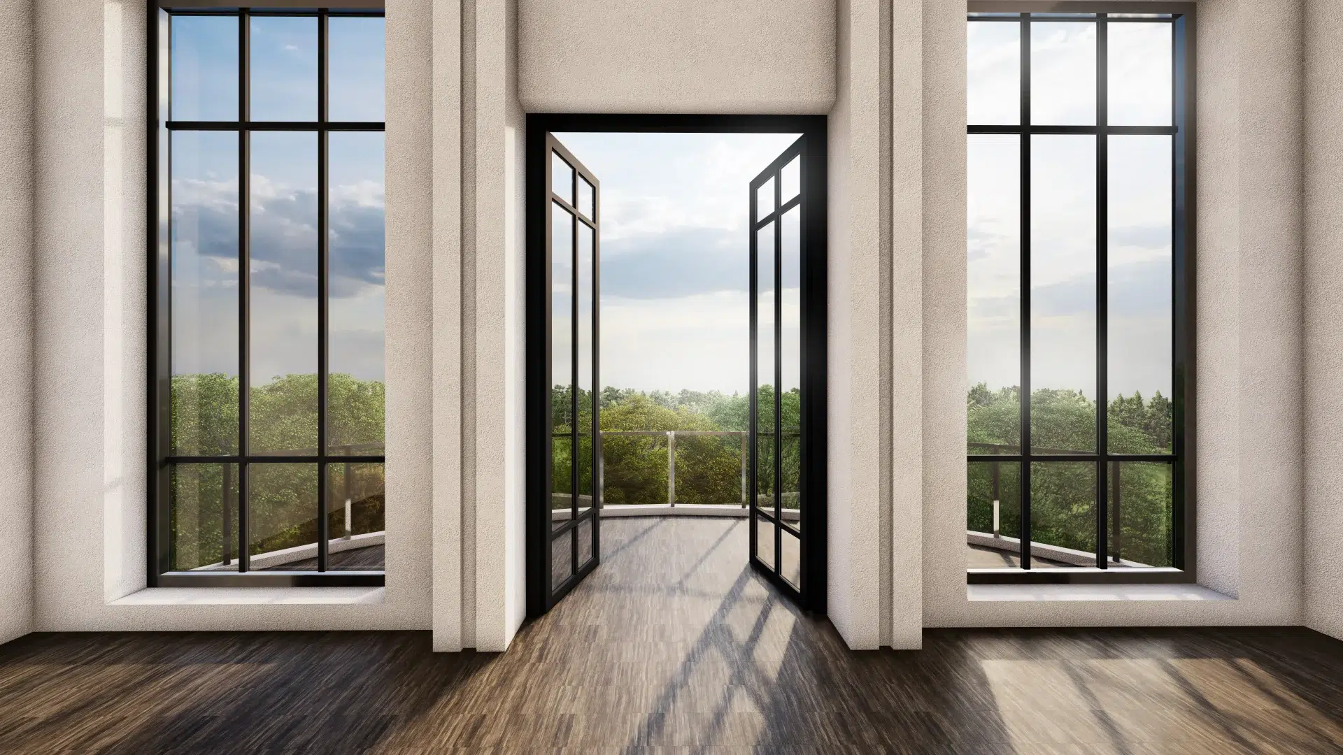 VLX 100 Double Swing / French Door in San Antonio, TX | Lightwell Windows San Antonio - detail 1