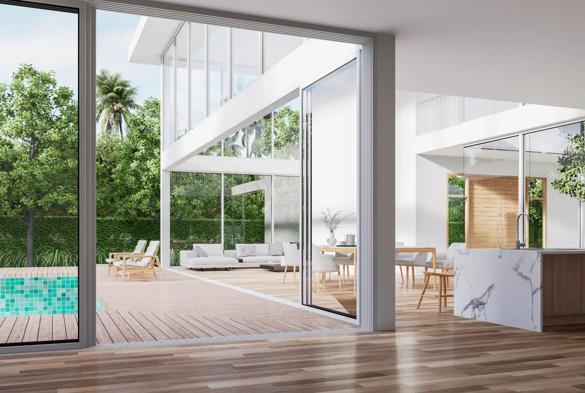 VLX 138 Panoramic Sliding Door in San Antonio, TX | Lightwell Windows San Antonio - detail 1
