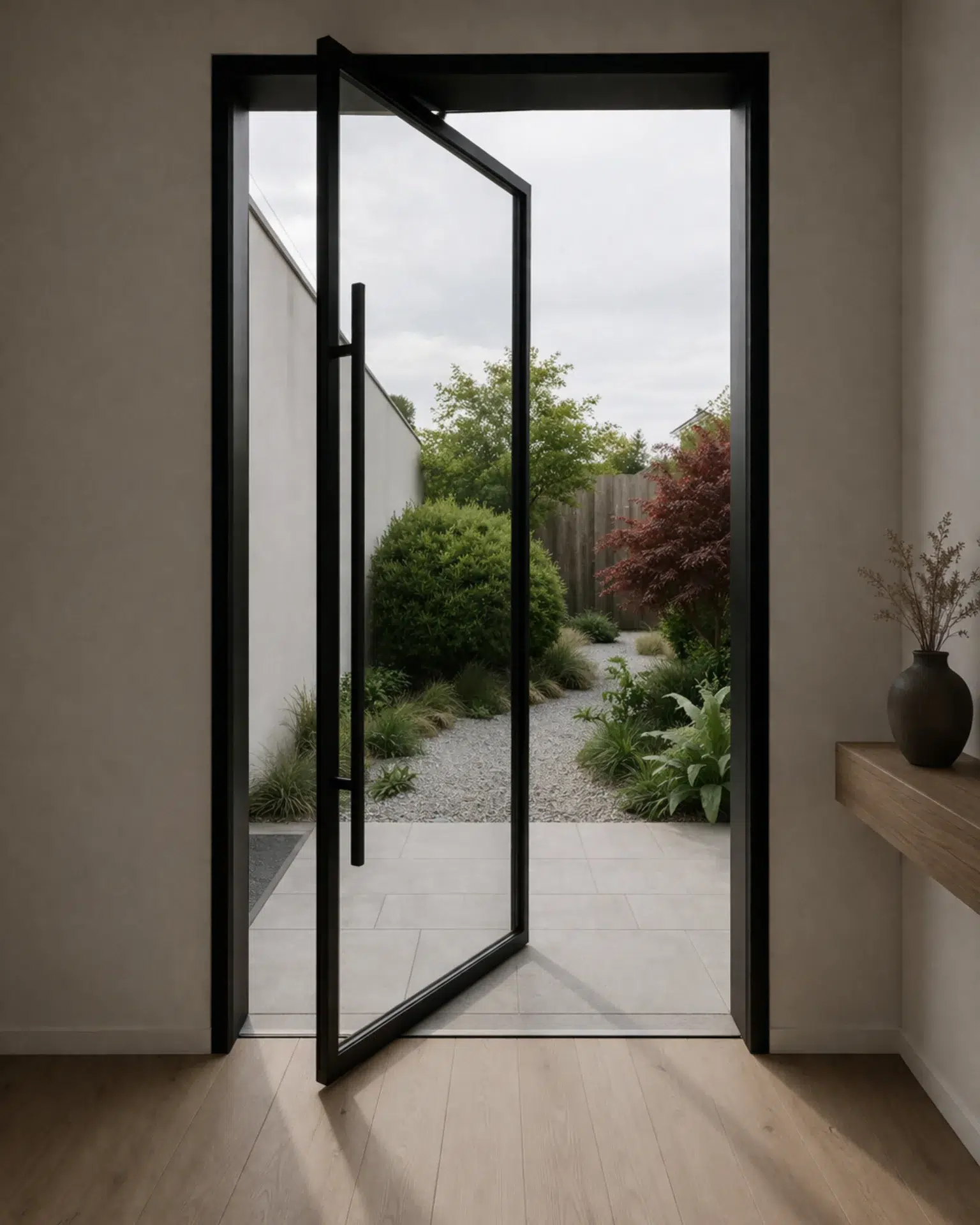 VLX 100 Pivot Door in San Antonio, TX | Lightwell Windows San Antonio - detail 1