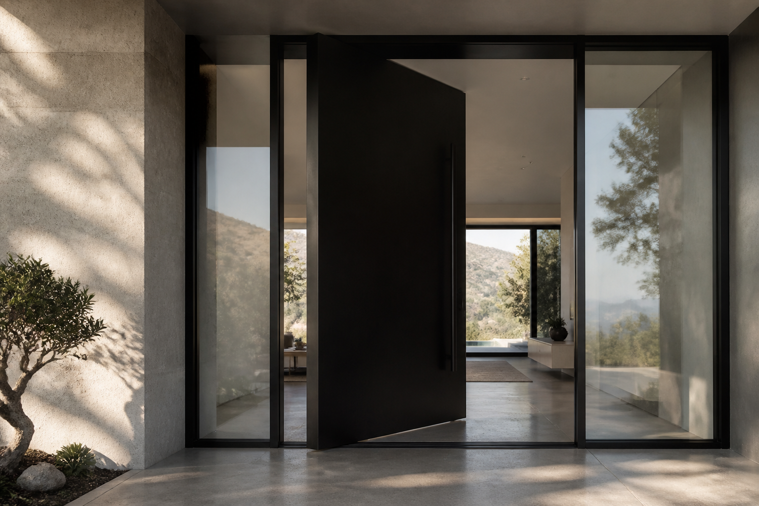 VLX 100 Pivot Door in San Antonio, TX | Lightwell Windows San Antonio - detail 2